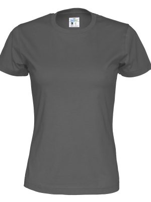 T-shirt met ronde hals - grijs - vrouwen