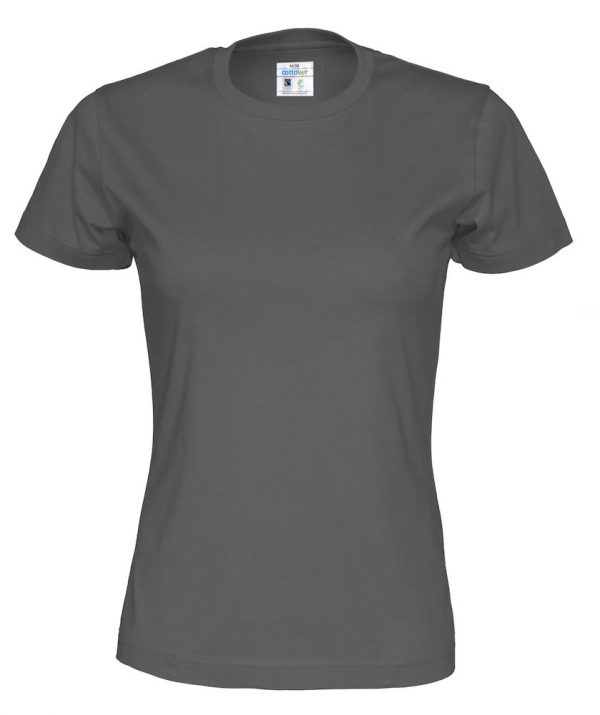 T-shirt met ronde hals - grijs - vrouwen