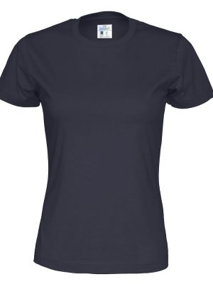 T-shirt met ronde hals - navy - vrouwen