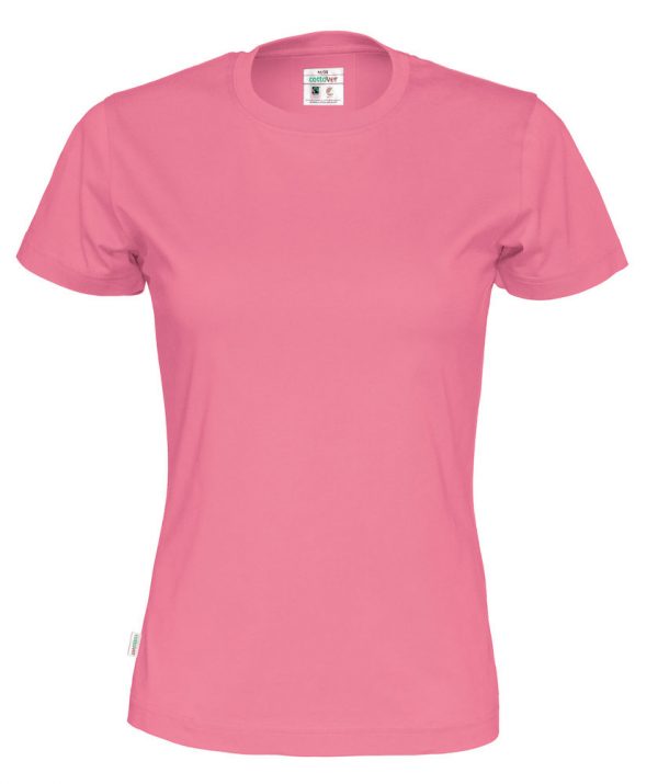 T-shirt met ronde hals - roze - vrouwen