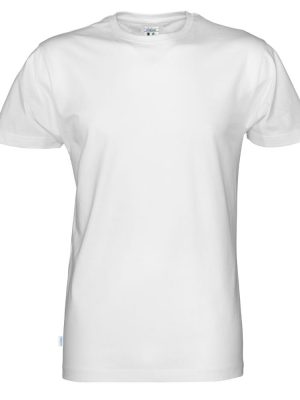 T-shirt met ronde hals- wit - heren