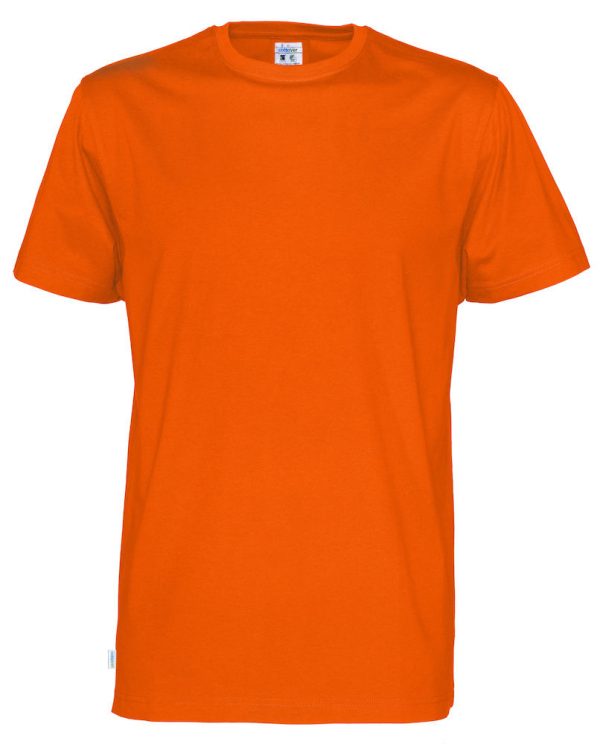 T-shirt met ronde hals- oranje - heren