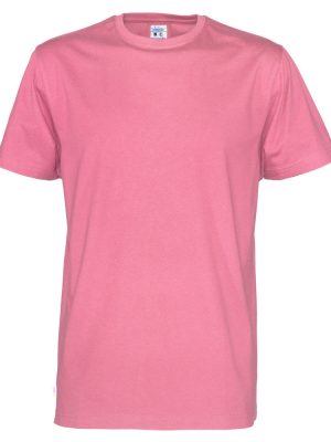 T-shirt met ronde hals- roze - heren