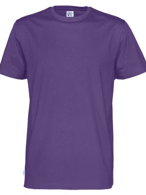 T-shirt met ronde hals- paars - heren