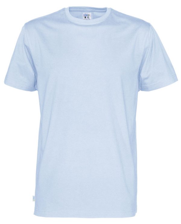 T-shirt met ronde hals- licht blauw - heren