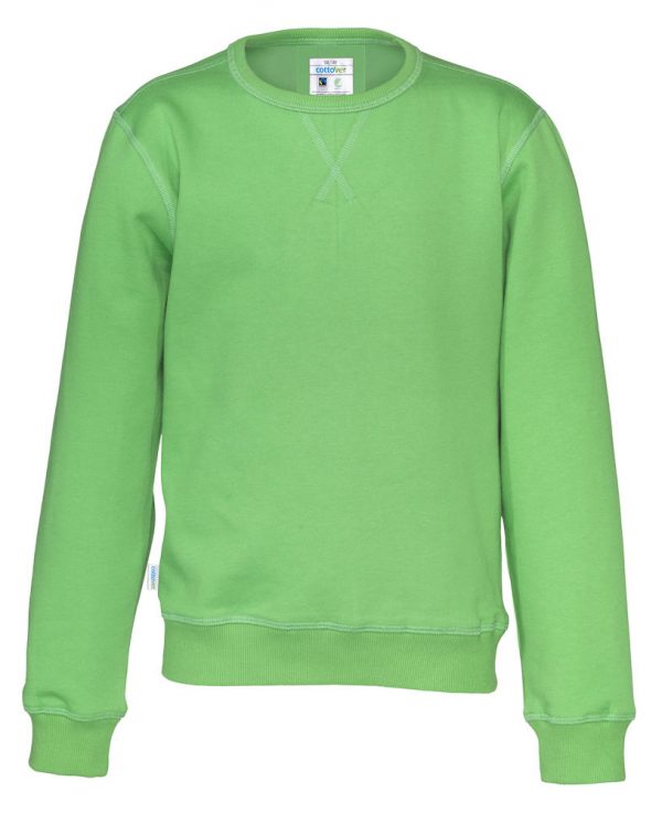 Sweater met ronde hals - groen - kinderen