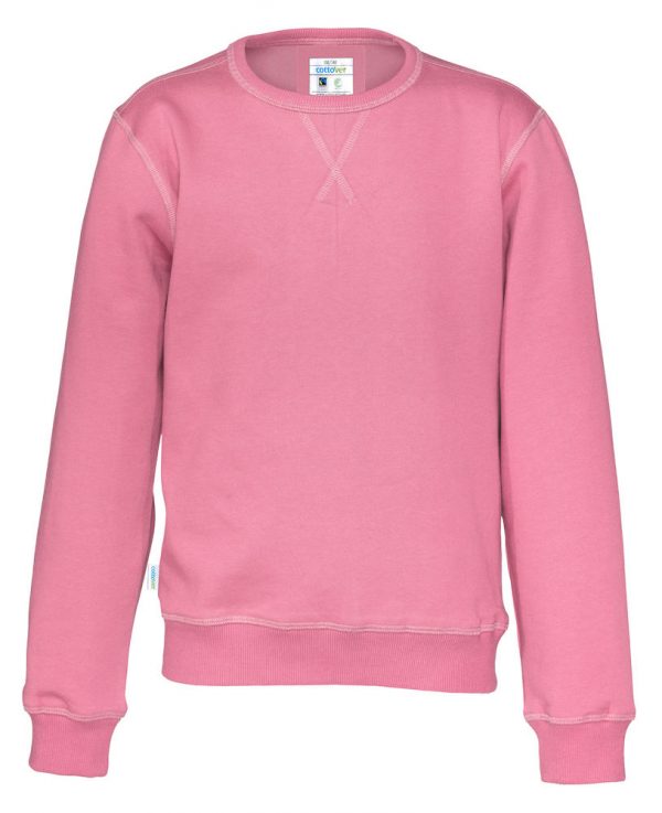 Sweater met ronde hals - roze - kinderen