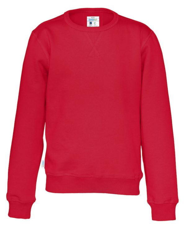 Sweater met ronde hals - rood - kinderen