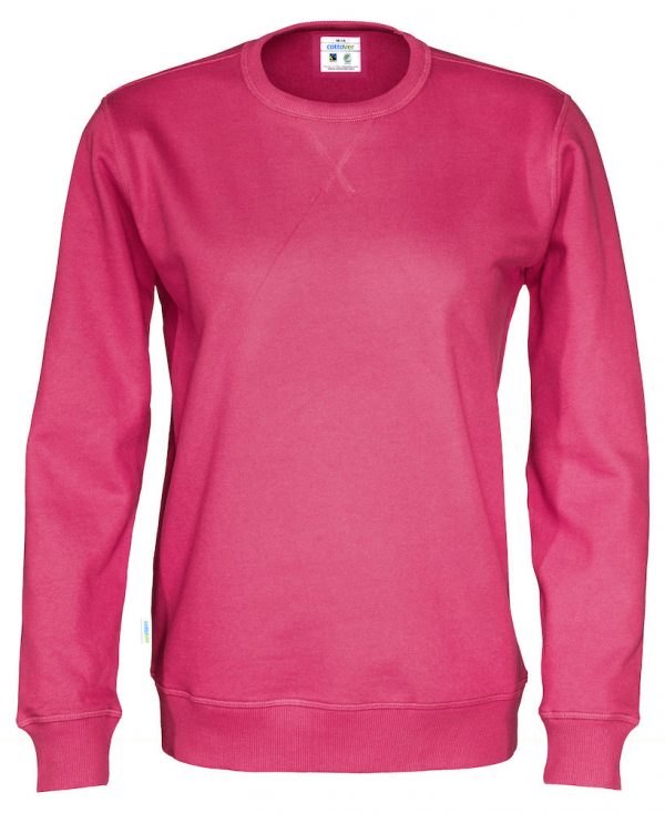 Sweater met ronde hals - donker roze