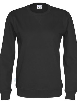 sweater met ronde hals - zwart