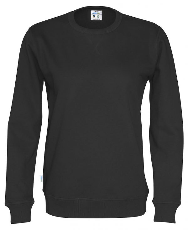 sweater met ronde hals - zwart