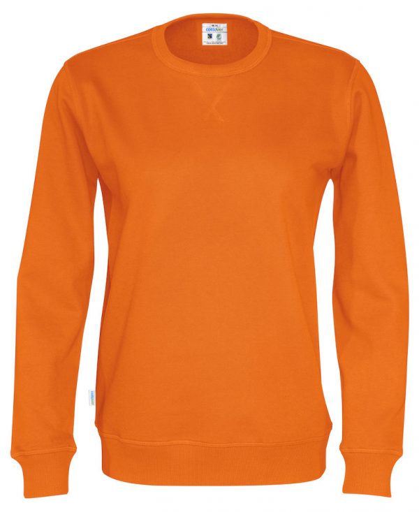 Sweater met ronde hals - oranje