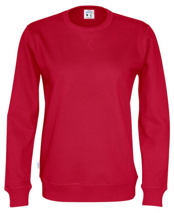 Sweater met ronde hals - rood