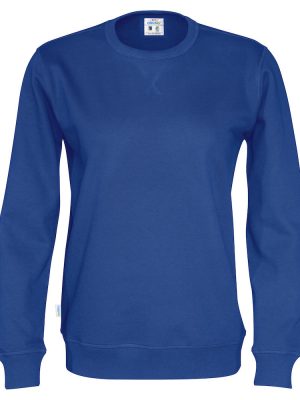 Sweater met ronde hals - koningsblauw