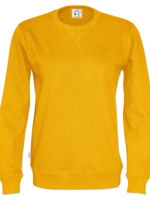 Sweater met ronde hals - geel
