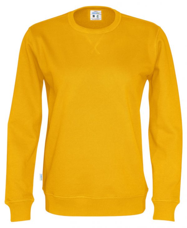 Sweater met ronde hals - geel