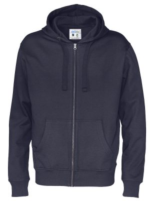 Hoodie met hele rits - navy - heren