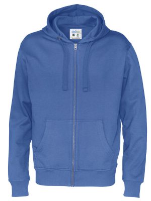 Hoodie met hele rits - koningsblauw - heren