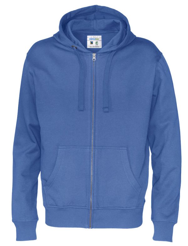 Hoodie met hele rits - koningsblauw - heren