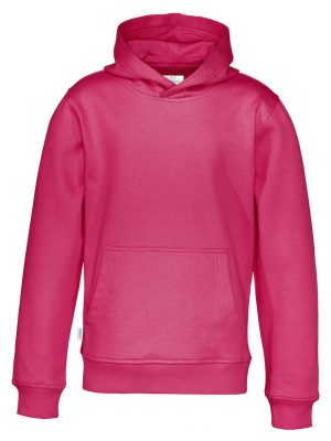 Hoodie zonder rits - donker roze - kinderen