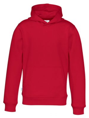 Hoodie zonder rits - rood - kinderen