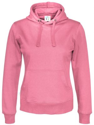 Hoodie zonder rits - roze - dames