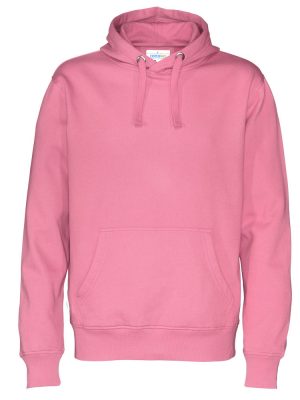 Hoodie zonder rits - roze - heren