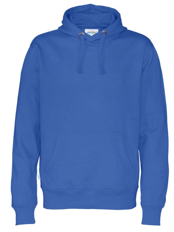 Hoodie zonder rits - koningsblauw - heren