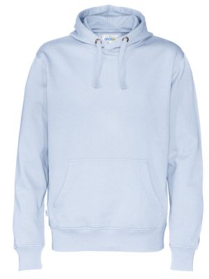 Hoodie zonder rits - licht blauw - heren