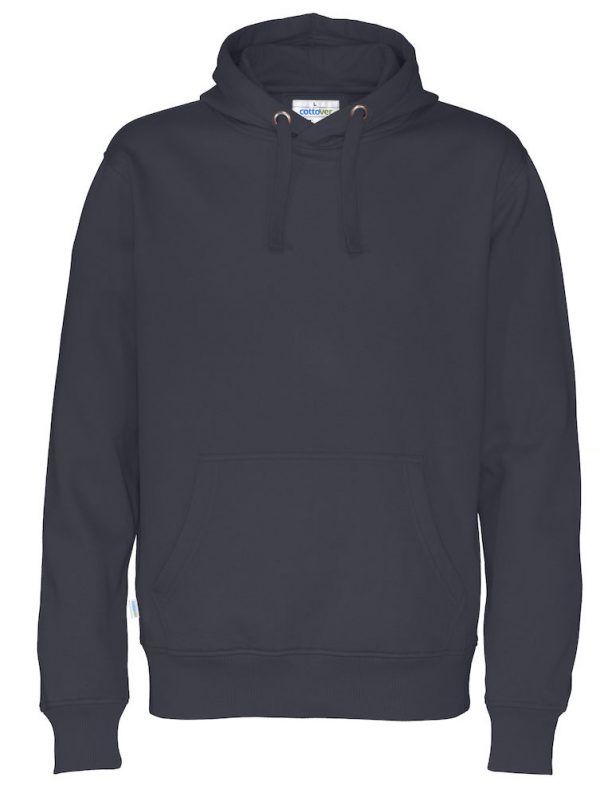 Hoodie zonder rits - navy - heren