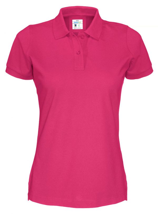 Polo met korte mouwen - donker roze - dames