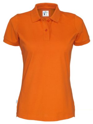 Polo met korte mouwen - oranje - dames