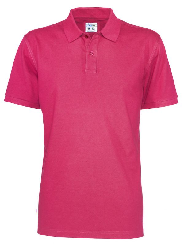 Polo met korte mouwen - donker roze - heren