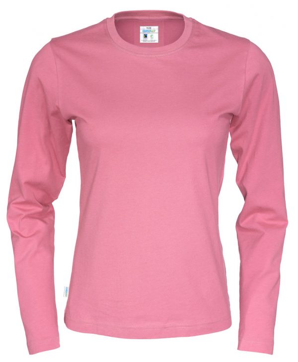 T-shirt met lange mouwen - roze - dames