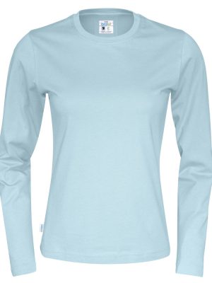 T-shirt met lange mouwen - licht blauw - dames