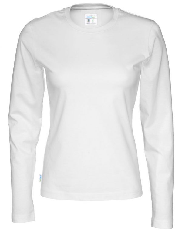 t-shirt met lange mouwen - wit - dames