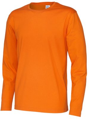 T-shirt met lange mouwen - oranje - heren