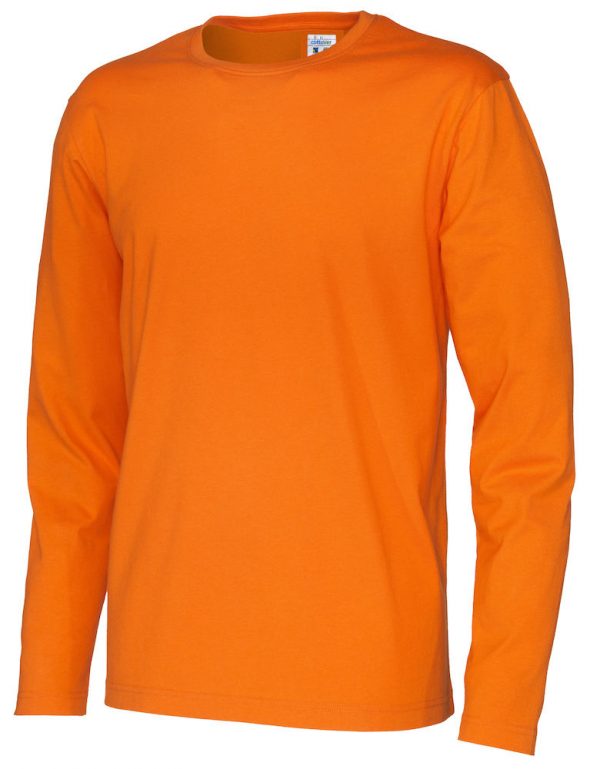 T-shirt met lange mouwen - oranje - heren