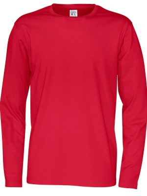 t-shirt met lange mouwen - rood - heren