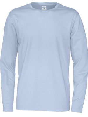 t-shirt met lange mouwen - licht blauw - heren