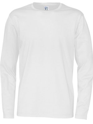 T-shirt met lange mouwen - wit - heren