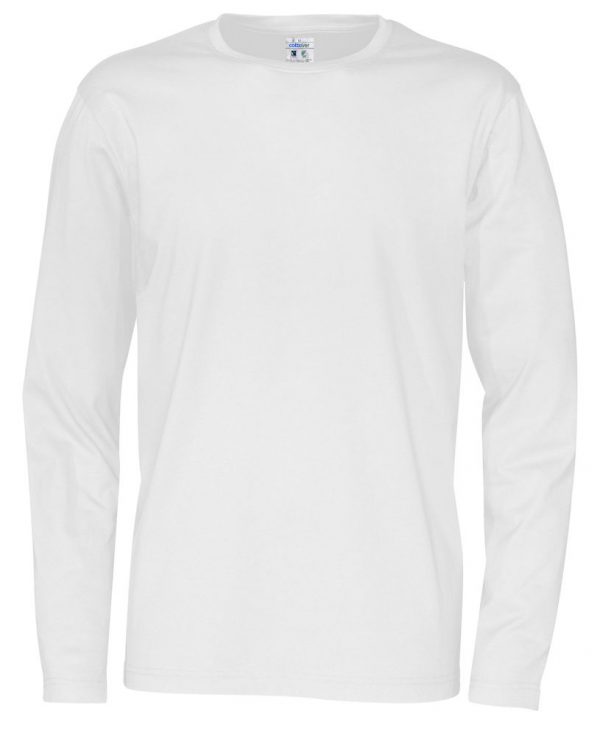 T-shirt met lange mouwen - wit - heren